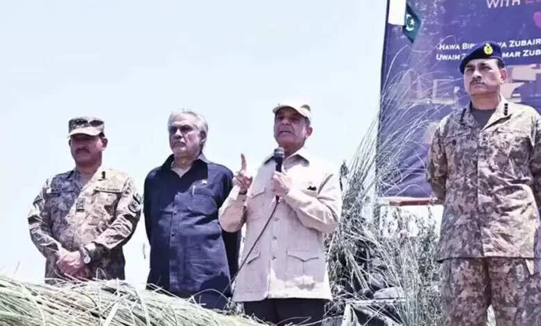 भारत के हाथों पिटाई के बाद शहबाज ने मारी डींग, कश्मीर और पानी पर लगाई गुहार