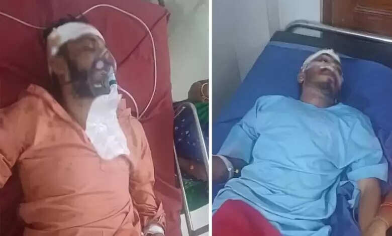 खरगोन में गो तस्करों ने गो सेवकों को रौंदा , जिसमें चार लोग घायल हो गए