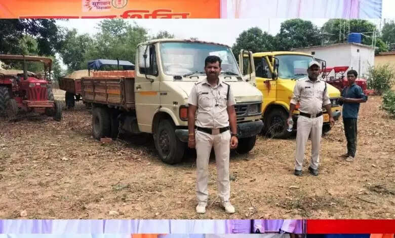 रायपुर : अवैध खनिज परिवहन पर सूरजपुर जिले में बड़ा एक्शन अवैध खनिज परिवहन