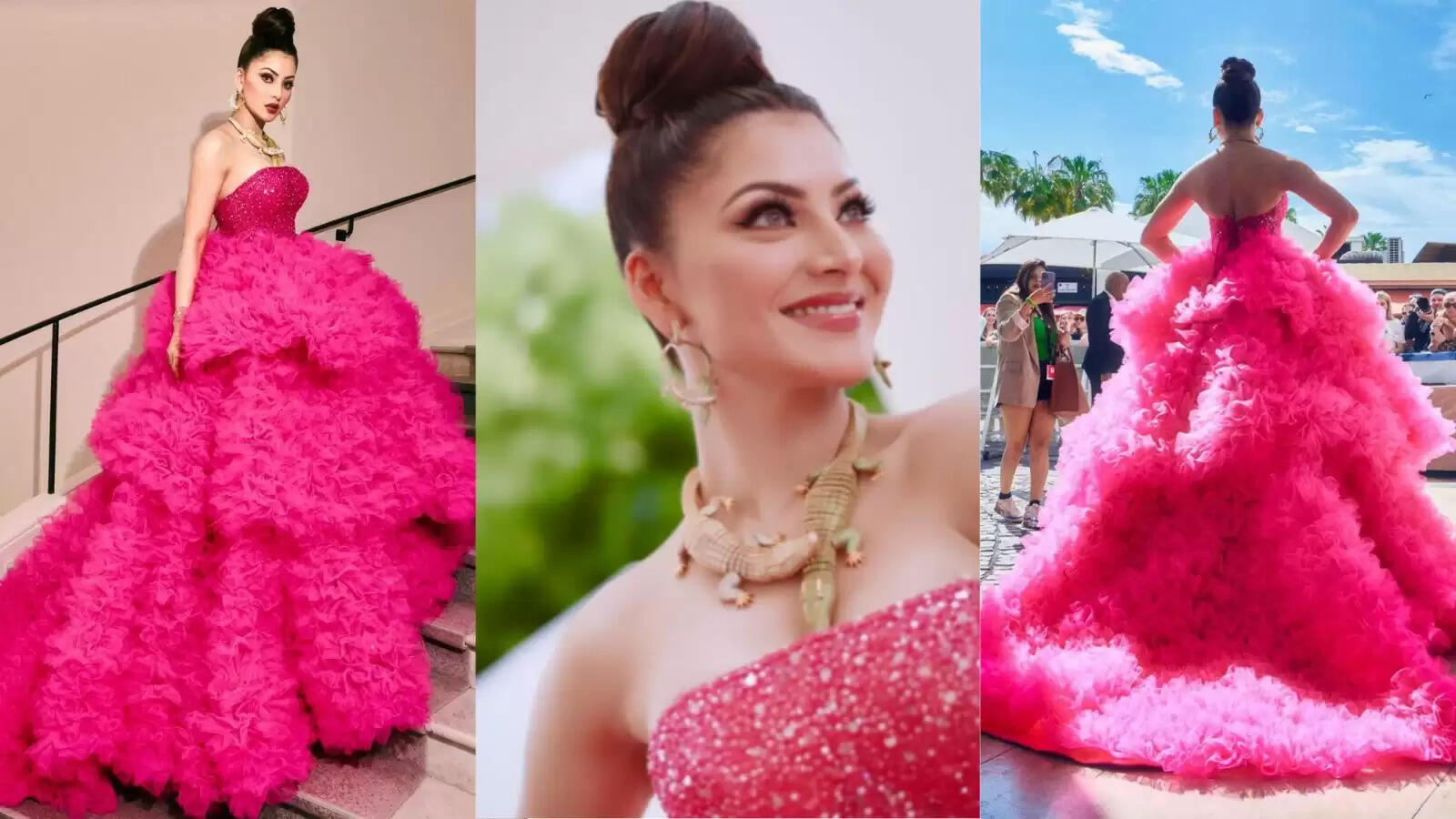 Cannes Film Festival 2023: उर्वशी रौतेला ने पिंक ट्यूल गाउन में बिखेरा जलवा, अभिनेत्री की क्रोकोडाइल ज्वेलरी ने चुराई सबकी नज़र- देखिये तस्वीरें अभी