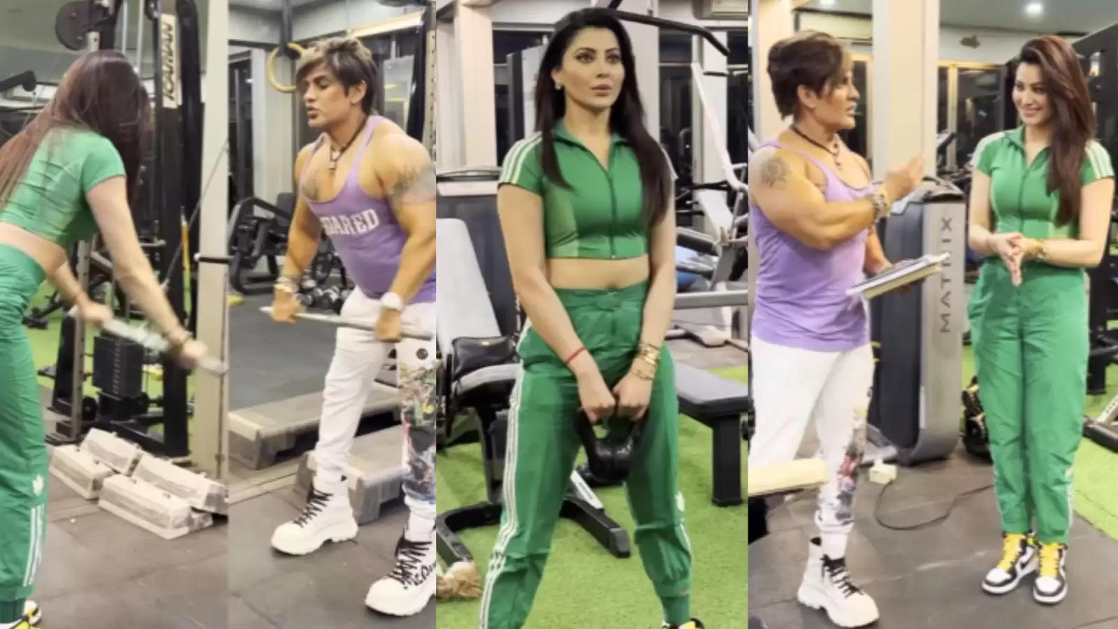 "Urvashi Rautela is absolutely stunning and a fitness icon" says Yash Birla as their workout video goes viral