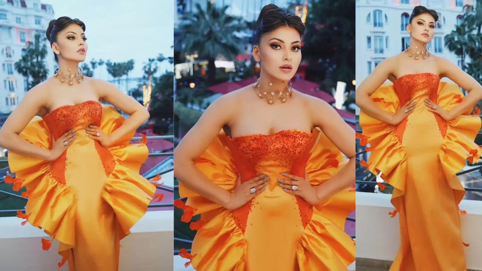 Cannes Film Festival: Urvashi Rautela is "Undisputed the new Ultimate Queen of Cannes" says fans as she rocks in Homologo's Paris Orange Gown